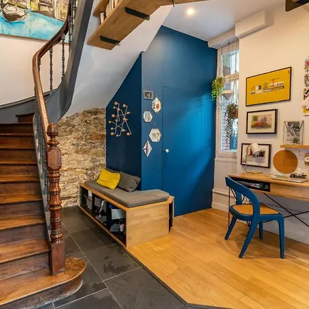 Maison D'exception En Plein Coeur De Semesterbostad Nantes